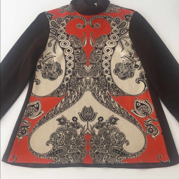 Vintage unique design tunic style top/ sweater - Picture 2 of 5